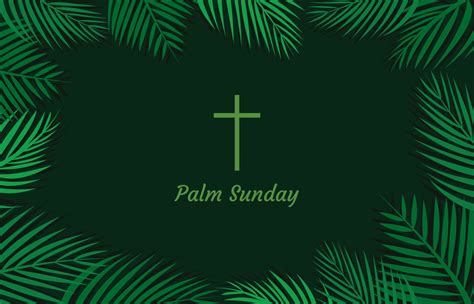 Simple Palm Sunday Background 193867 Vector Art At Vecteezy