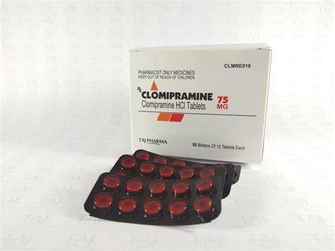 Clomipramine Tablets 75mg Manufacturers And Supplier In India
