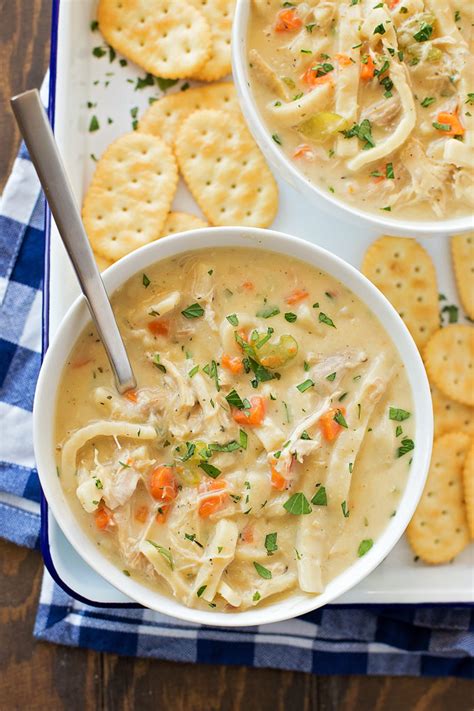 Creamy Chicken Noodle Soup Recipe Life Made Simple