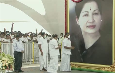 tamil nadu cm palaniswami inaugurates former cm jayalalithaa s memorial at marina beach