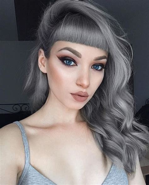 Picture Of Silver Grey Hair Looks Awesome With Pale