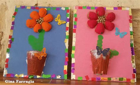 Here are 5 cute and simple crafts for mother's day that kids can make themselves! Mother's Day Preschool Crafts, Artworks, and Poems | KidsSoup