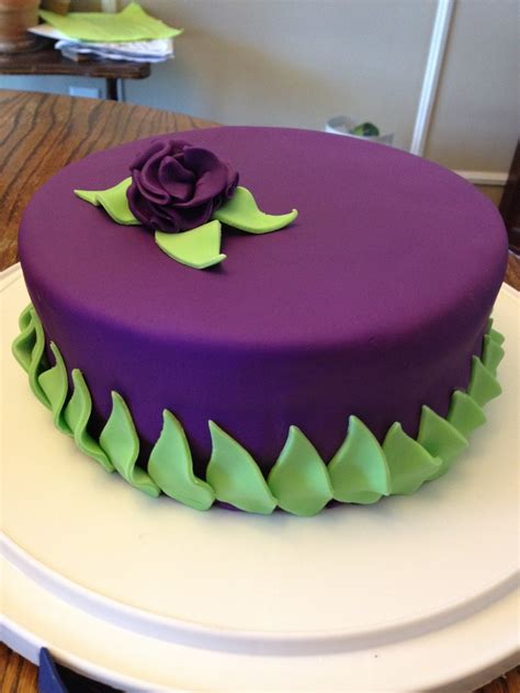Simple Decorative Birthday Cake Mm Fondant