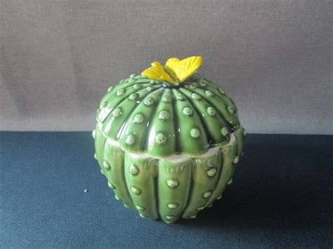 Each is unique in its hand designed. Personalized Cookie Jar Candy Jar Canister Cactus Home ...