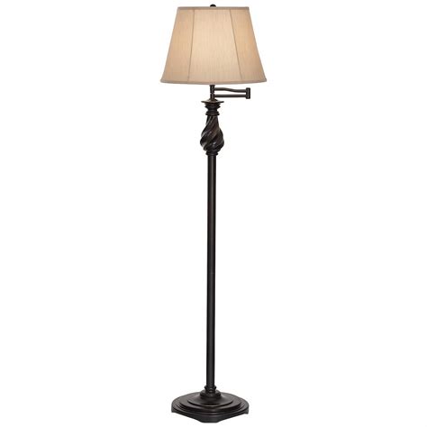 Restoration Bronze Swing Arm Floor Lamp By Regency Hill N1061