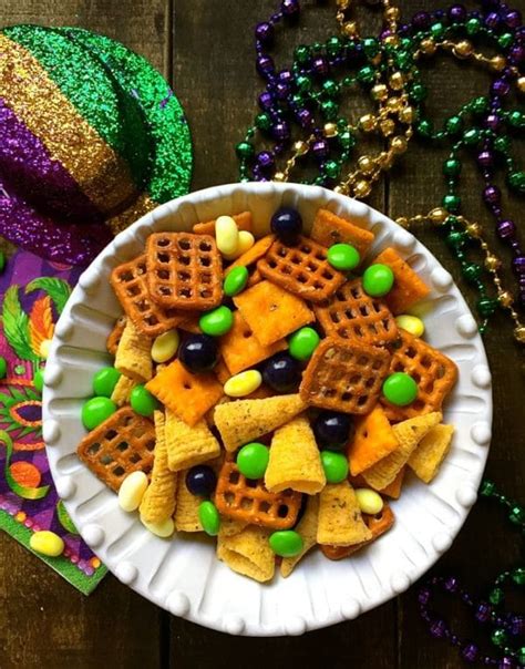 These gigantic sandwiches were invented a century ago at sicilian deli here in new orleans. Mardi Gras Snack Mix | gritsandpinecones.com