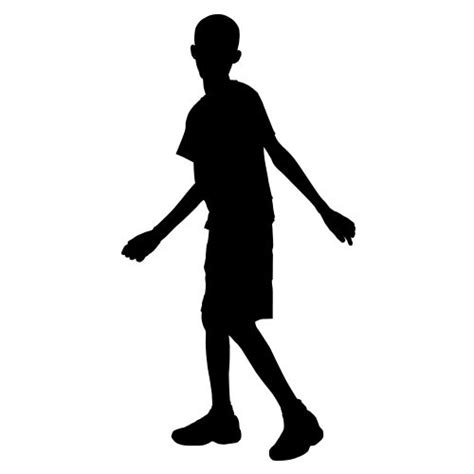 Boy Walking 8 Children Silhouette Decals Silhouette Boy Walking