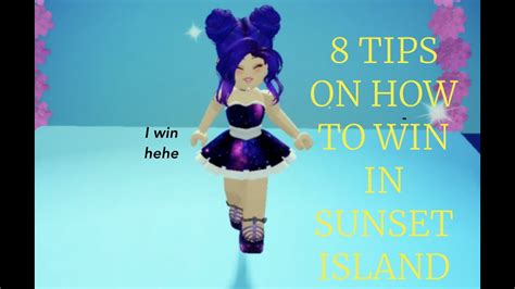8 Tips On How To Win In Sunset Island Roblox Royale High Youtube