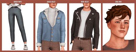 Male Autumn Cc Pack Clumsyalien Sims 4 Characters Sims 4 Cc Packs