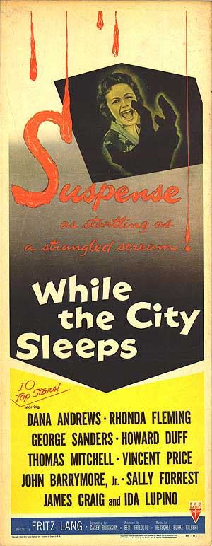 While The City Sleeps Movie Posters At Movie Poster