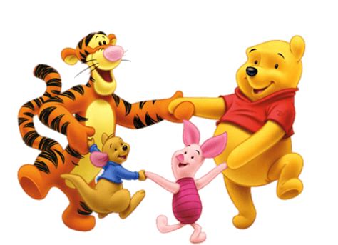 Winnie The Pooh And Friends Dancing Transparent Png Stickpng