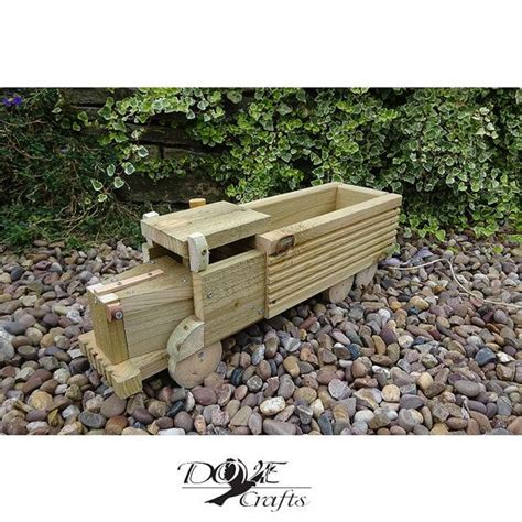 Wooden Lorry Wagon Truck Garden Planter Etsy Wooden Planters