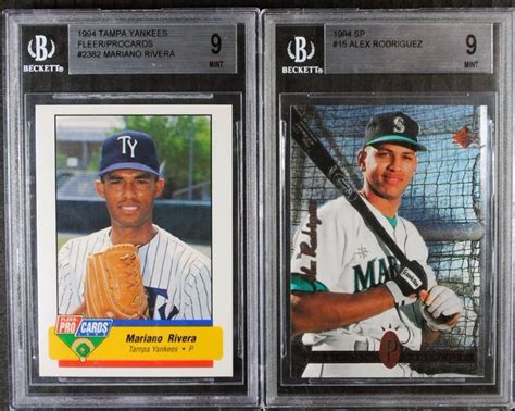Fyi bowman cards are made by topps. 1994 FLEER PROCARDS MARIANO RIVERA # 2382 BGS 9 , TAMPA YANKEES ROOKIE CARD