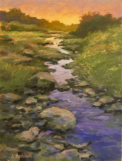 Original Impressionistic Oil Painting Willow Creek Angel Etsy River