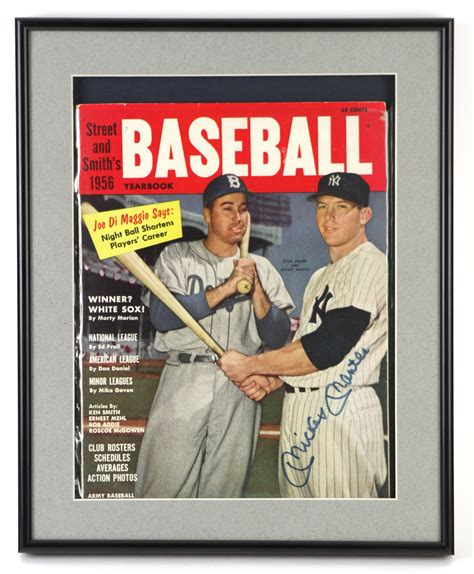 Lot Detail 1956 Mickey Mantle New York Yankees Signed 12 X 15