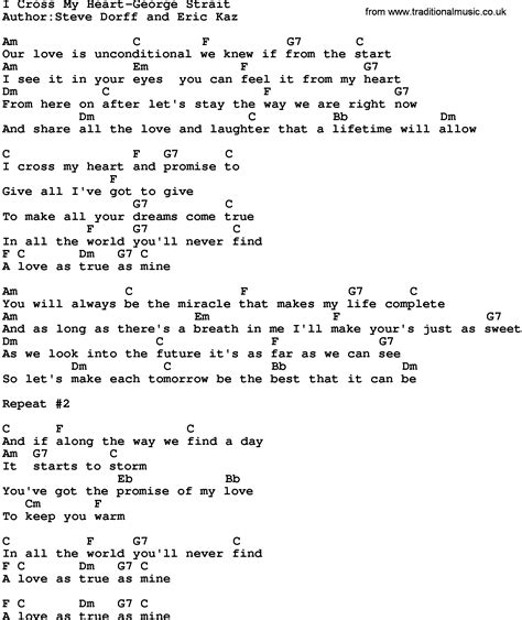 George Strait Guitar Chords And Lyrics