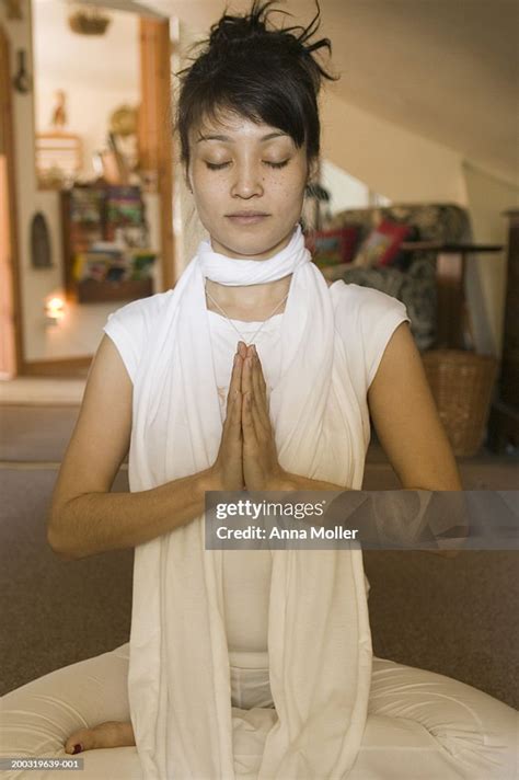 Woman Meditating High Res Stock Photo Getty Images