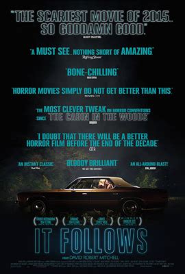 After a strange sexual encounter, a teenager finds herself haunted by nightmarish visions and the inescapable sense someone, something, is following her. Horror Movie Review: It Follows | Vegan in West Virginia