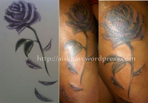 The petals of this presentation of rose tattoo ideas are colored pink while everything else is colored in different shades of black, even the stems and the leaves. 45 best Rose Petals Tattoo images by Tattoomaze on ...
