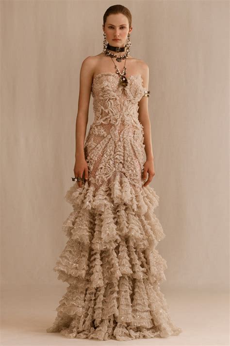 Textured Bridal Gown By Alexander Mcqueen The Lane Alexander