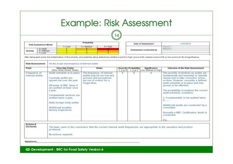 Specific risk assessments for machinery and the generic risk assessment for power hand tools have been completed and safe systems of work issued to operatives. Teagacs brc issue_6_event_how_to_get_started