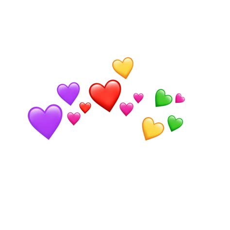 Freetoeditemoji Emojis Heart Crown Hearts Buku Gambar Gambar