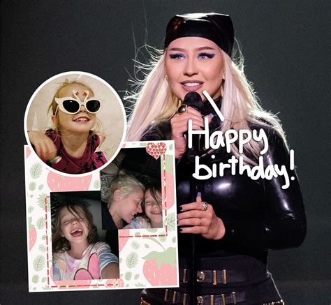 Christina Aguilera Shares Rare Pics Of Daughter Summer For 7th Birthday Time Moves Too Fast