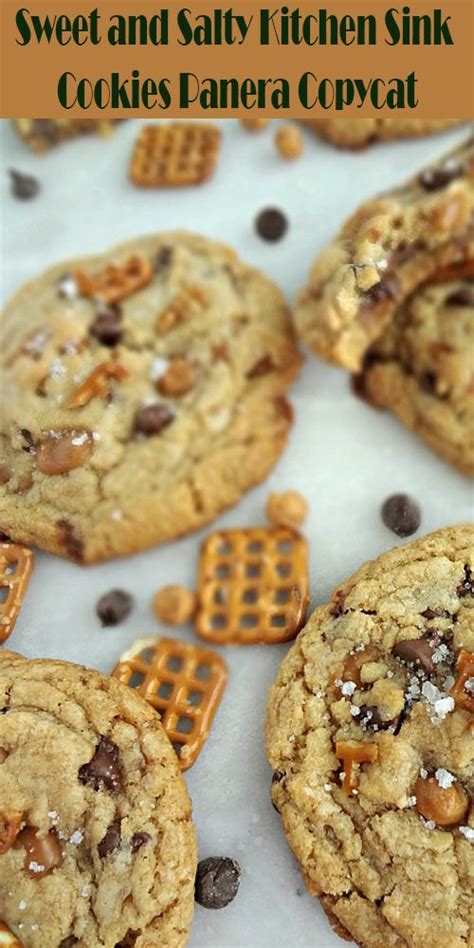 These everything cookies even better than panera. Sweet and Salty Kitchen Sink Cookies Panera Copycat (With ...