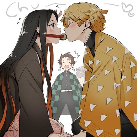 Zenitsu x Nezuko | Anime demon, Dragon slayer, Slayer anime