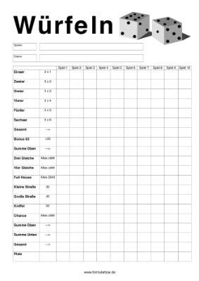 Kniffelblock ausdrucken, kniffelblock ausdrucken pdf, kniffelblock ausdrucken kostenlos, kniffelblock 10 kniffelblock drucken centerville florida. Vorlage Kniffelblock Kostenlos / Kniffelblock Ausdrucken ...