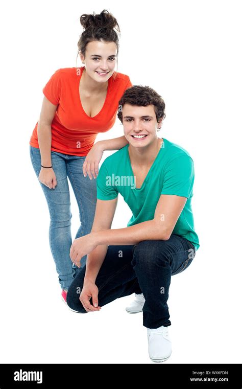 girl squatting cut out stock images and pictures alamy