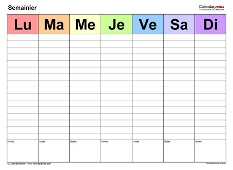 priorité maquillage Leia semainier planning semaine à imprimer