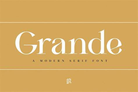 Grande Serif Fonts ~ Creative Market