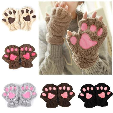 cozy cat paw gloves kitten mittens paw gloves gloves