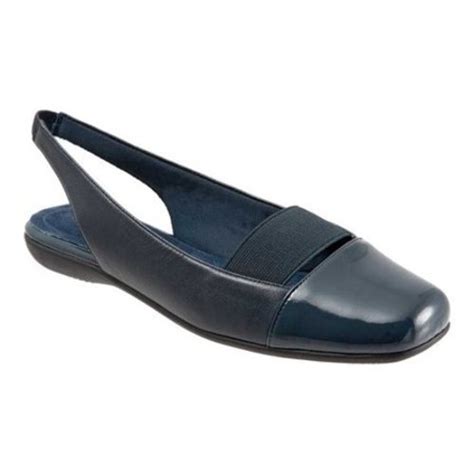 Trotters Womens Sarina Slingback Shoes Black Size95w Check