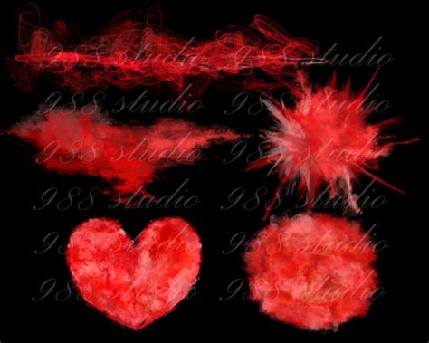 Red Smoke Clip Art Red Element Png Smoke Backdrop Fog Color Etsy