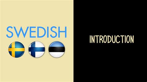 introduction to the swedish language youtube