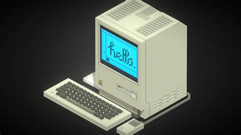 1984 Apple Macintosh 128k Complete 3d Model By D0rkmushr00m
