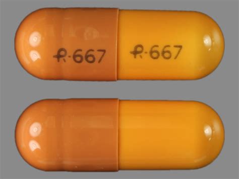 R 667 R 667 Pill Brown And Orangecapsule Shape Pill Identifier