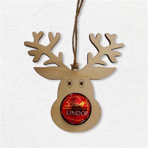 Reindeer Chocolate Holder SVG Christmas Decoration Chocolate | Etsy