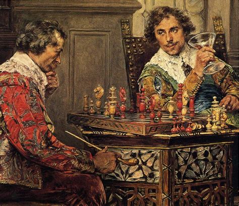 The Chess Player Painting Strategic Methods In Chess Tie Them Down