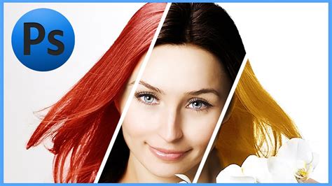 How To Change Hair Color Photoshop Tutorial Youtube