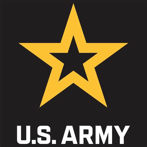 Army Star Logo With Black Background Vinyl Transfer Decal