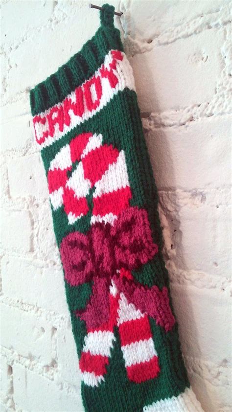 Have you seen these in any popular retail stores? Christmas Stocking Candy Cane | Christmas stockings, Candy ...