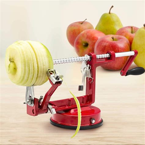 Apple Paring Machine 3 In 1 Stainless Steel Hand Cranking Apples Peeler