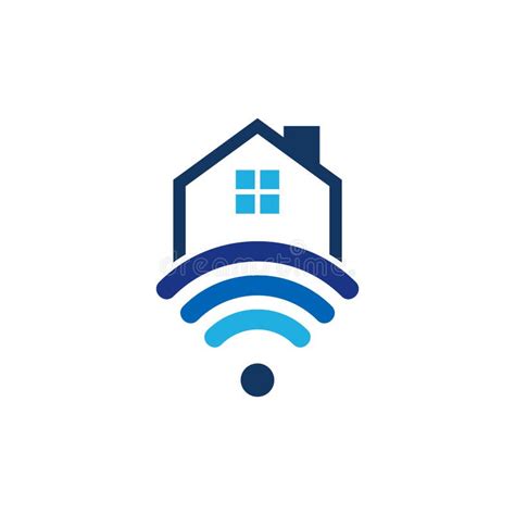 Wifi House Logo Icon Design Stock Vector Illustration Of Logo Idea