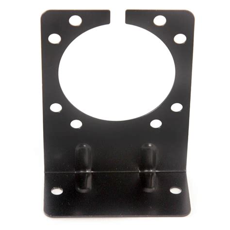 Trailer Wire Connector Mounting Bracket For 7 Way Rv Blade Sockets