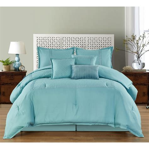 Nanshing Cosmic 7 Piece Bedding Comforter Set Seafoam Queen Walmart