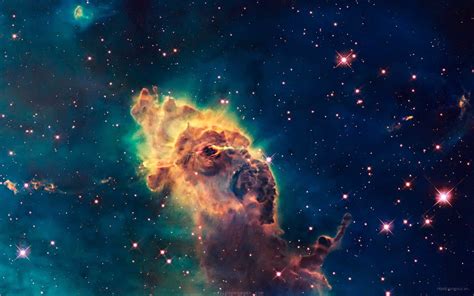 Brown Galaxy With Stars Digital Wallpaper Nebula Space Digital Art