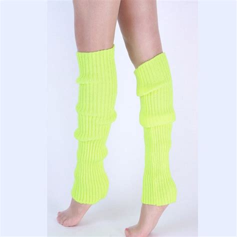 buy sexy women leg warmer winter knit crochet leg warmers knee high trim boot